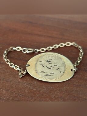 Vintage 10K Gold Filled USA Kestenmade Virgo Bracelet Mid Century